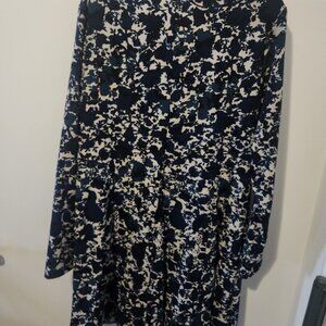 Vera Wang Blue Floral Dress